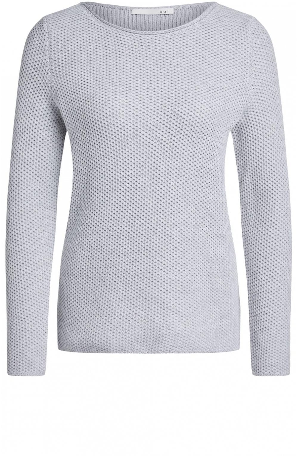 Light Grey Woven Knit Jumper