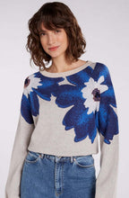 Light Stone and Blue Floral Jumper