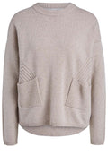 Light Stone Contrast Knit Jumper