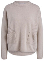 Light Stone Contrast Knit Jumper