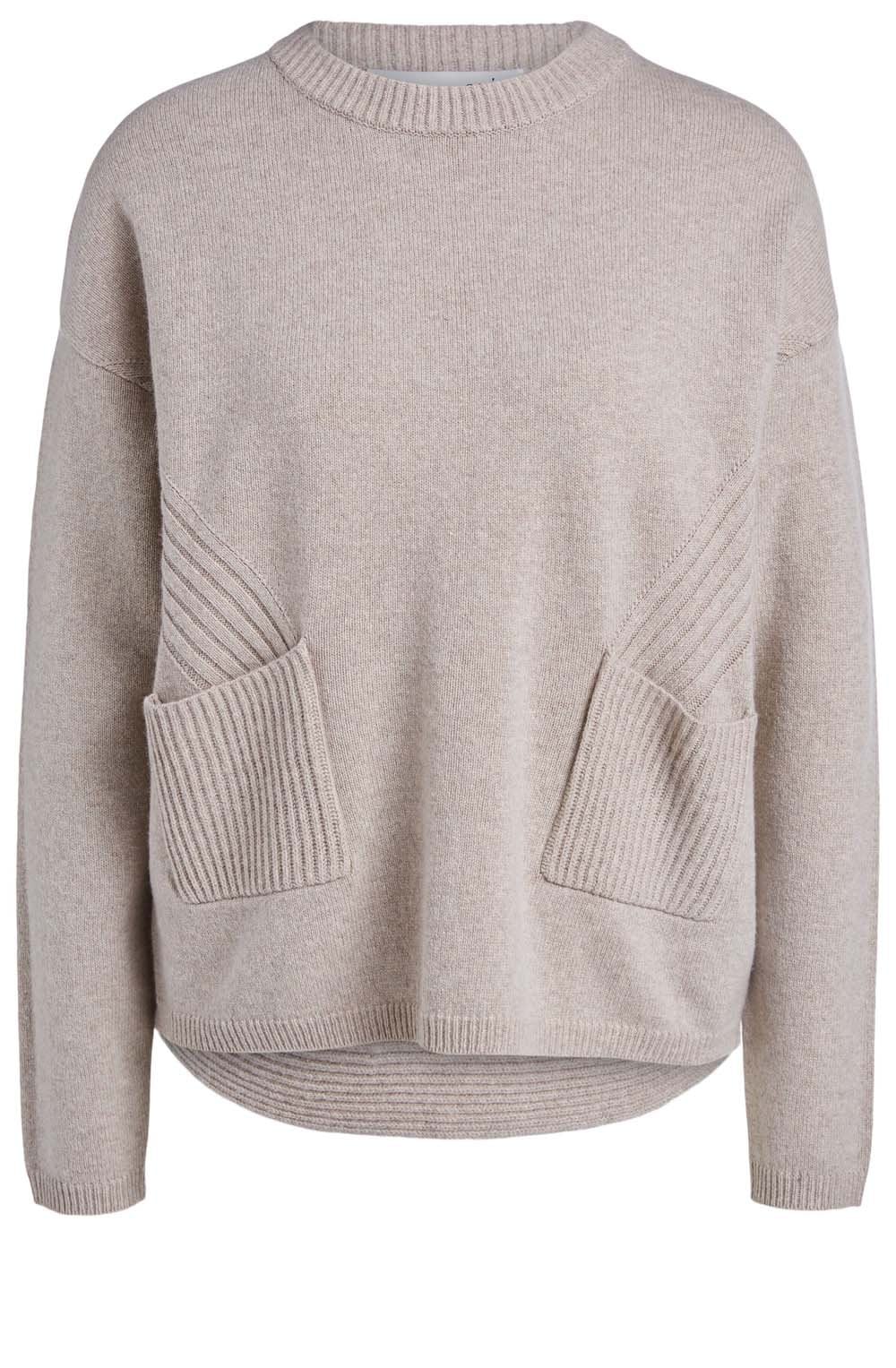 Light Stone Contrast Knit Jumper