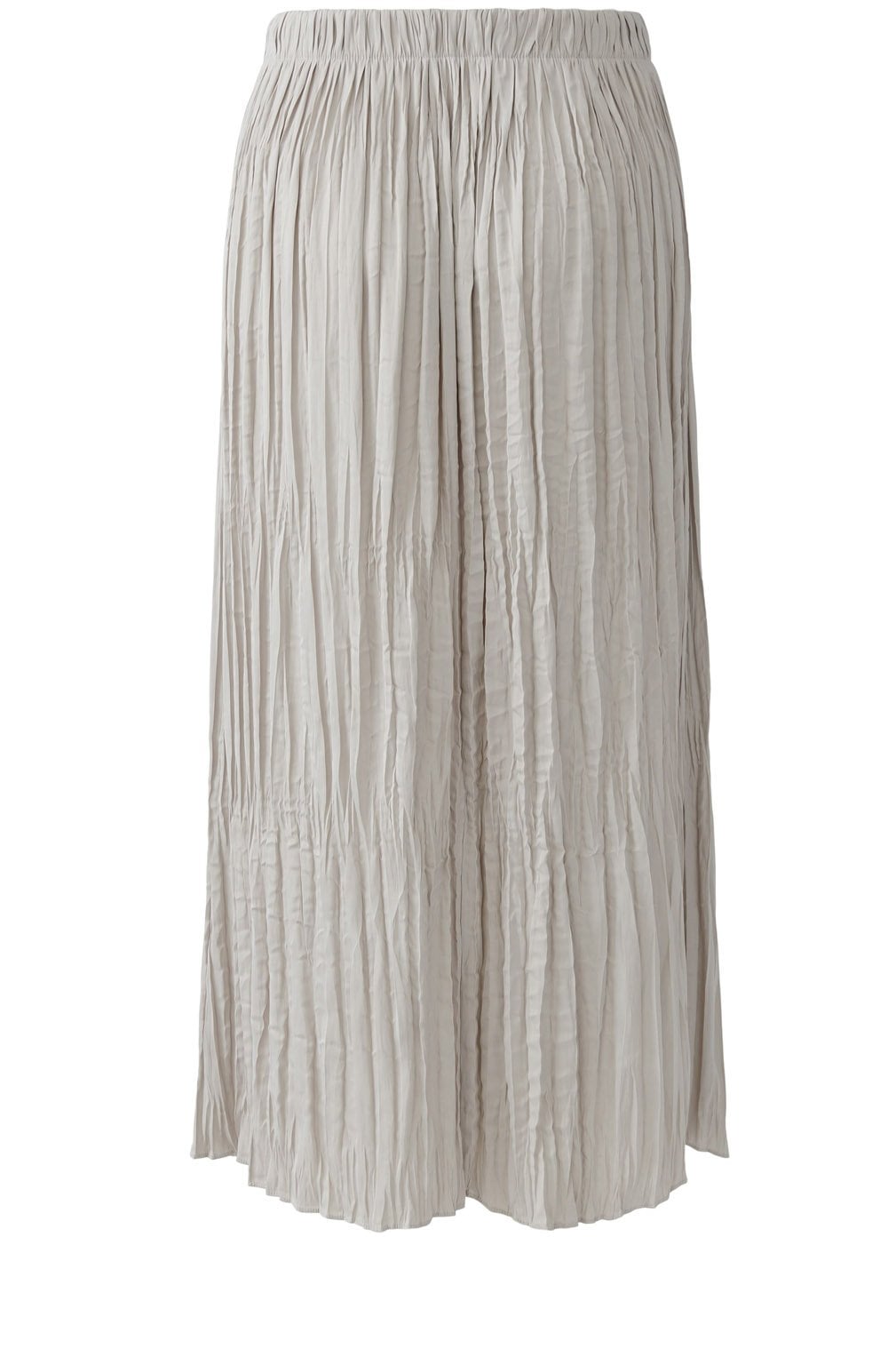 Light Stone Crinkled Satin Touch Maxi Skirt