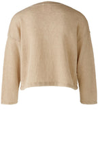 Light Stone Drawstring Hem Linen Cardigan