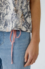 Light Stone Grey Drawstring Blouse