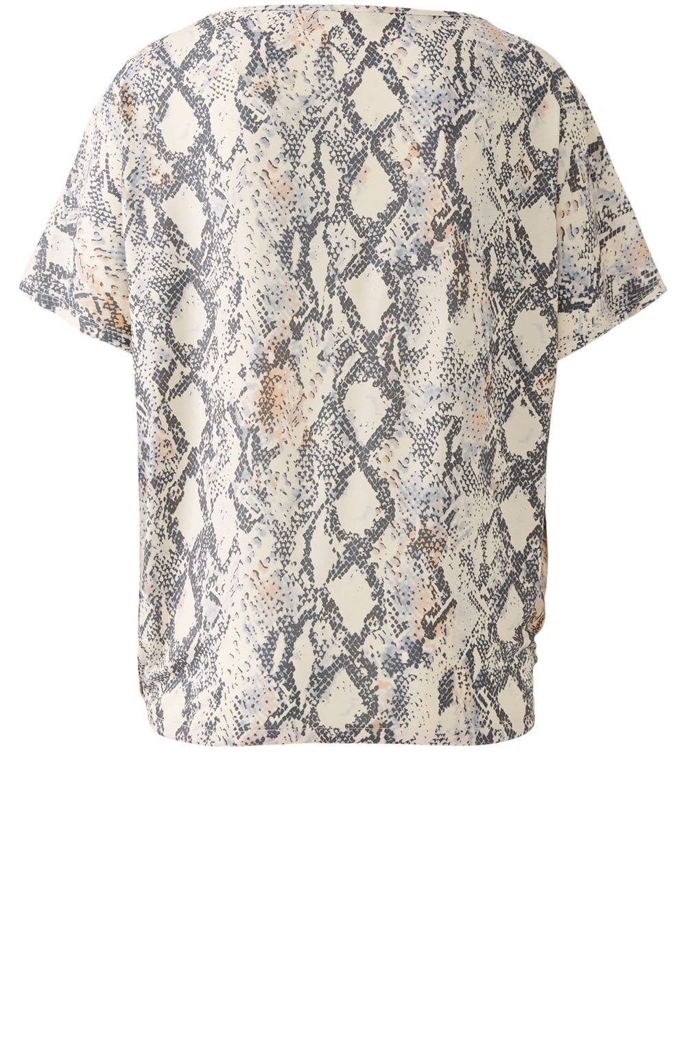 Light Stone Grey Drawstring Blouse