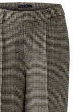 Light Stone Grey Houndstooth Wide Leg Trousers