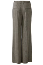 Light Stone Grey Houndstooth Wide Leg Trousers