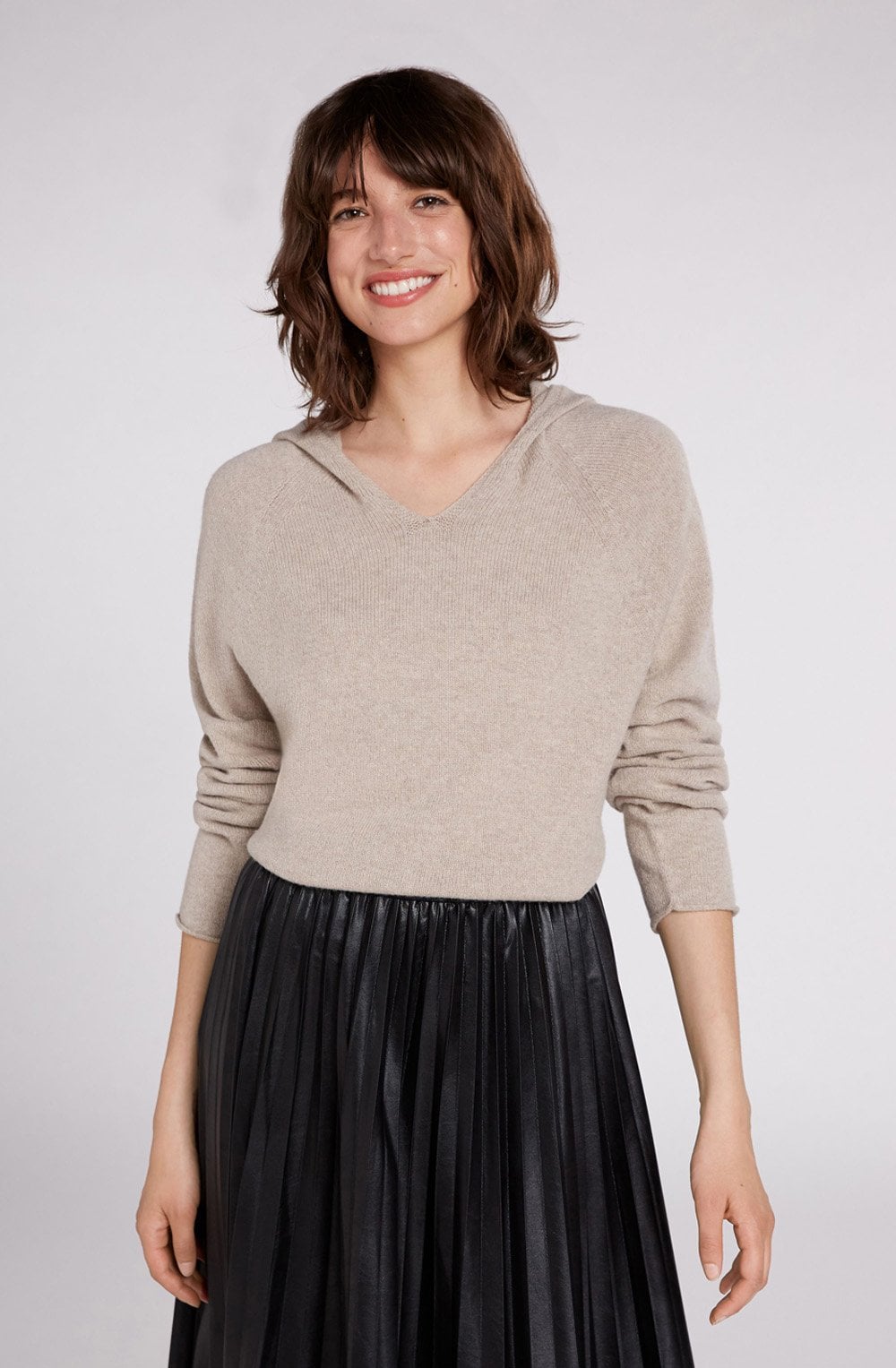 Light Stone Hooded Jumper