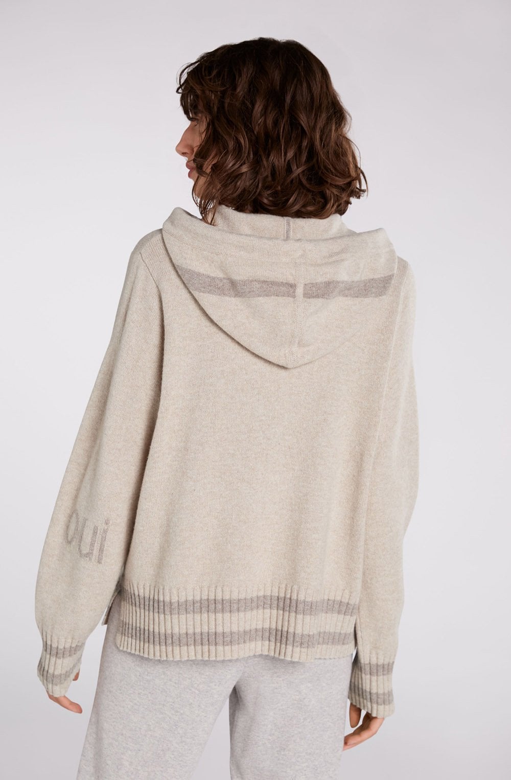 Light Stone Hooded Jumper