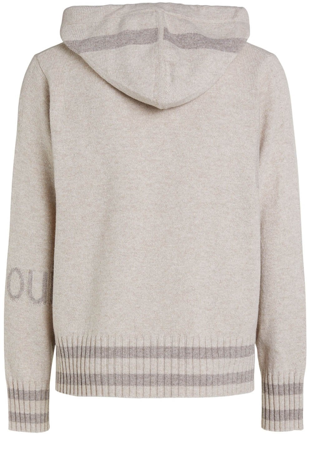 Light Stone Hooded Jumper