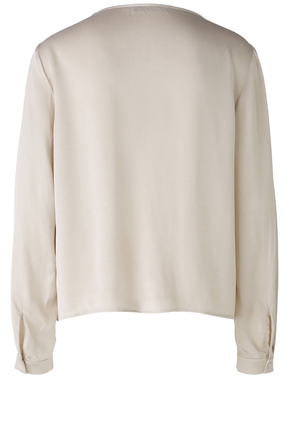 Light Stone Knotted Front Blouse