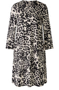 Light Stone Leo Print A Line Dress