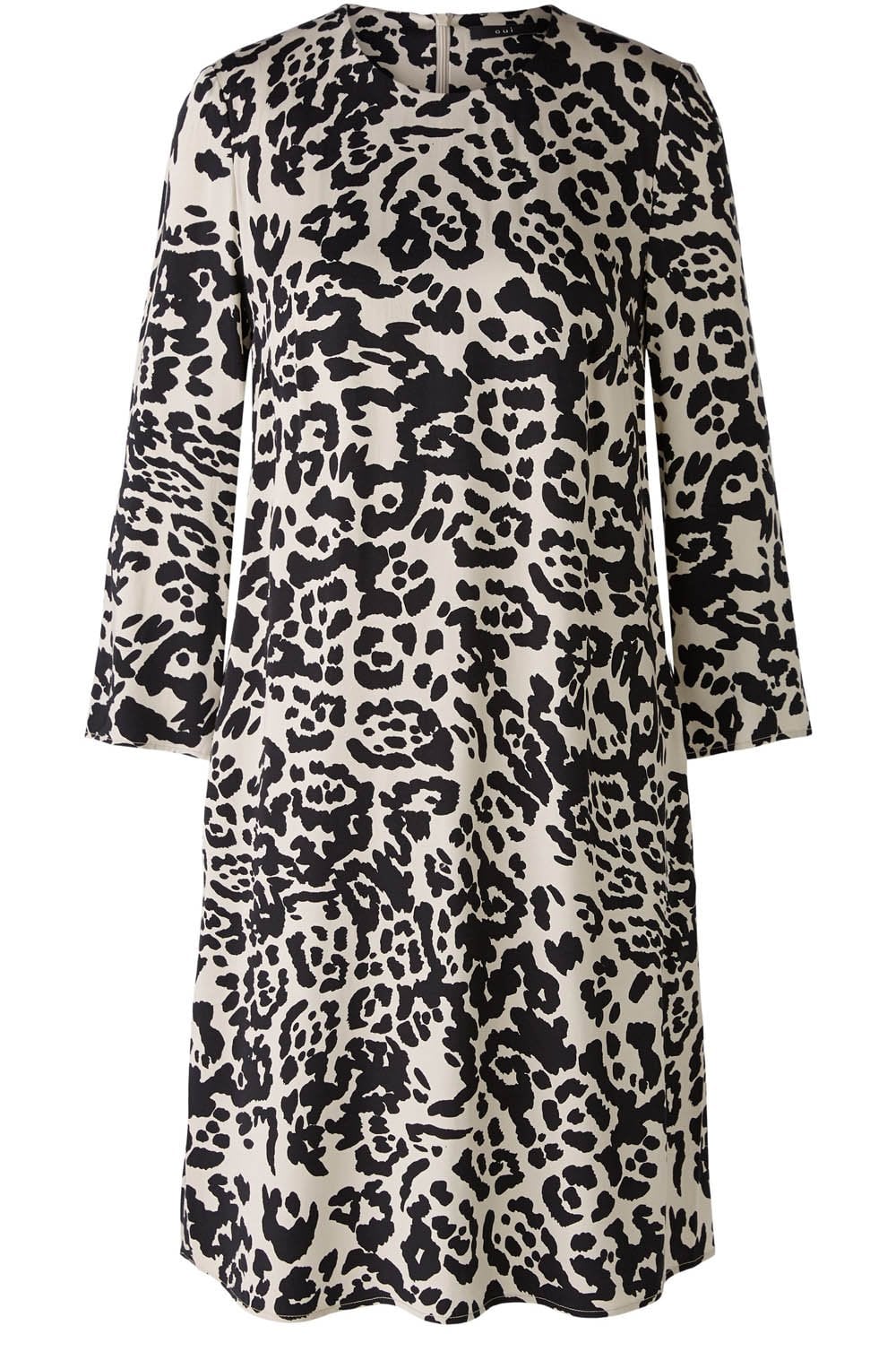 Light Stone Leo Print A Line Dress