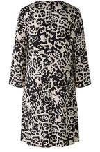 Light Stone Leo Print A Line Dress