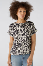 Light Stone Leo Print Blouse