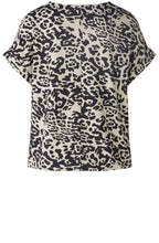 Light Stone Leo Print Blouse