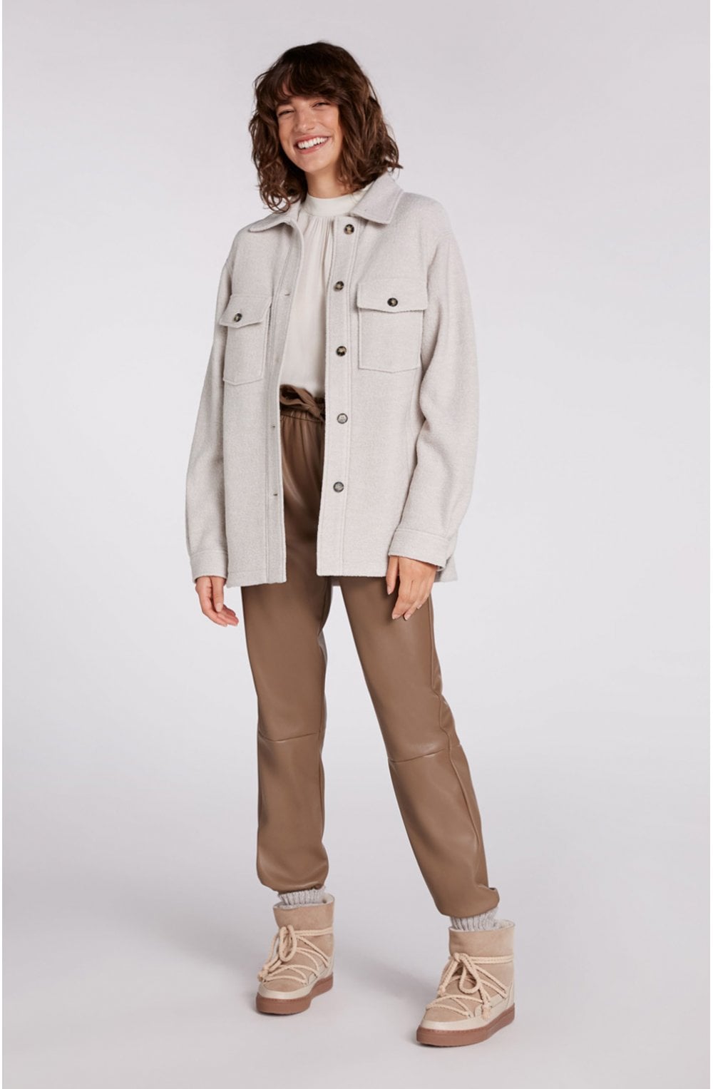 Light Stone Lightweight Shacket