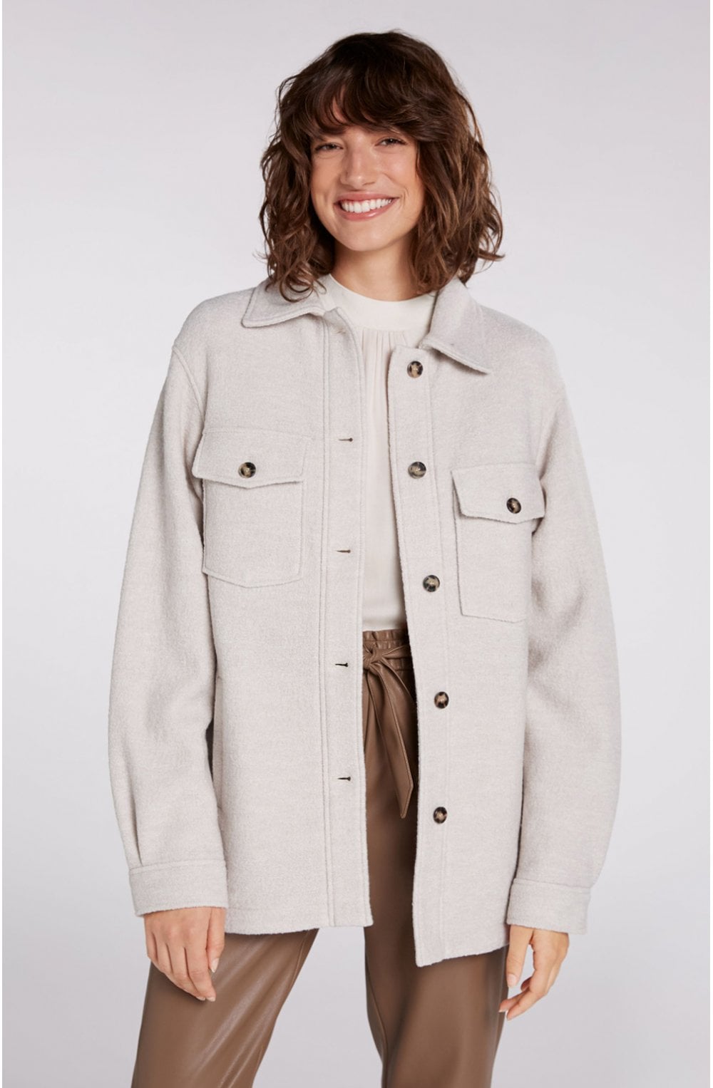 Light Stone Lightweight Shacket