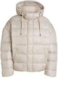 Light Stone Puffer Coat