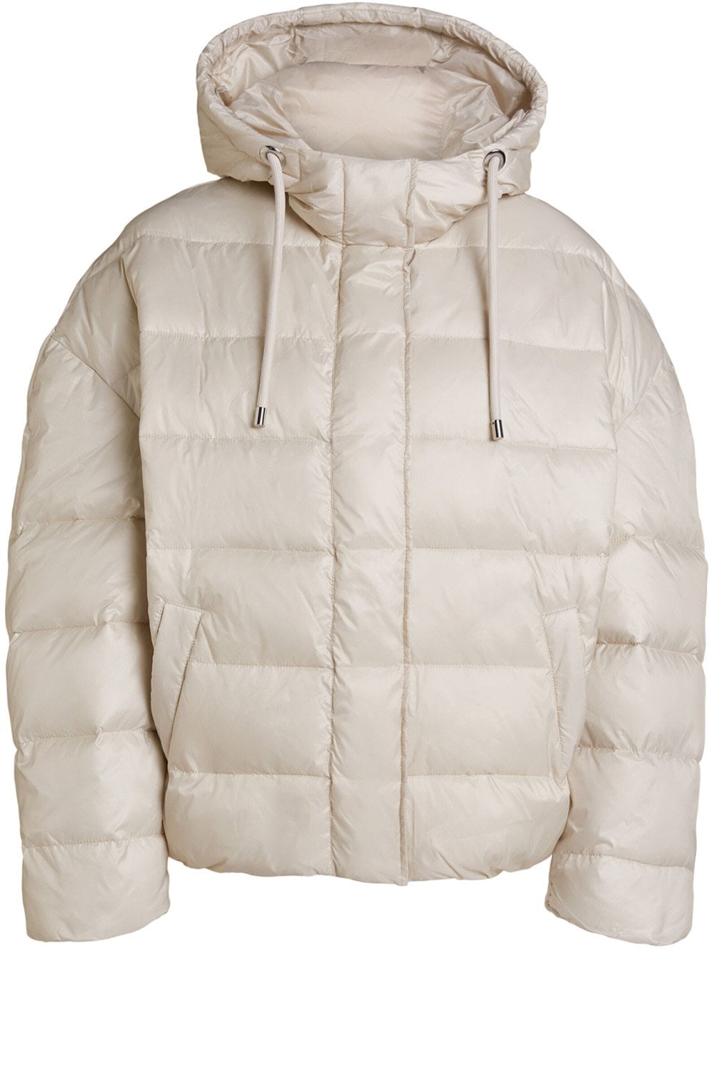 Light Stone Puffer Coat