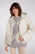 Light Stone Puffer Coat