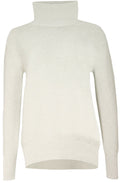 Light Stone Ribbed Knit Sweater