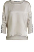Light Stone Silky Front Top