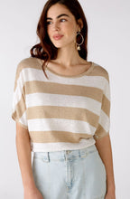 Light Stone Stripe Knit Top