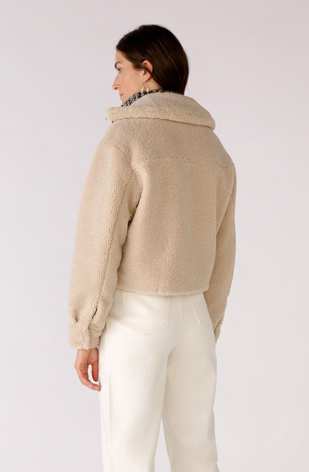 Light Stone Teddy Box Jacket