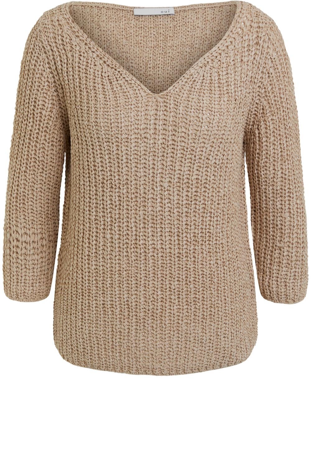 Light Stone Woven Knit Jumper
