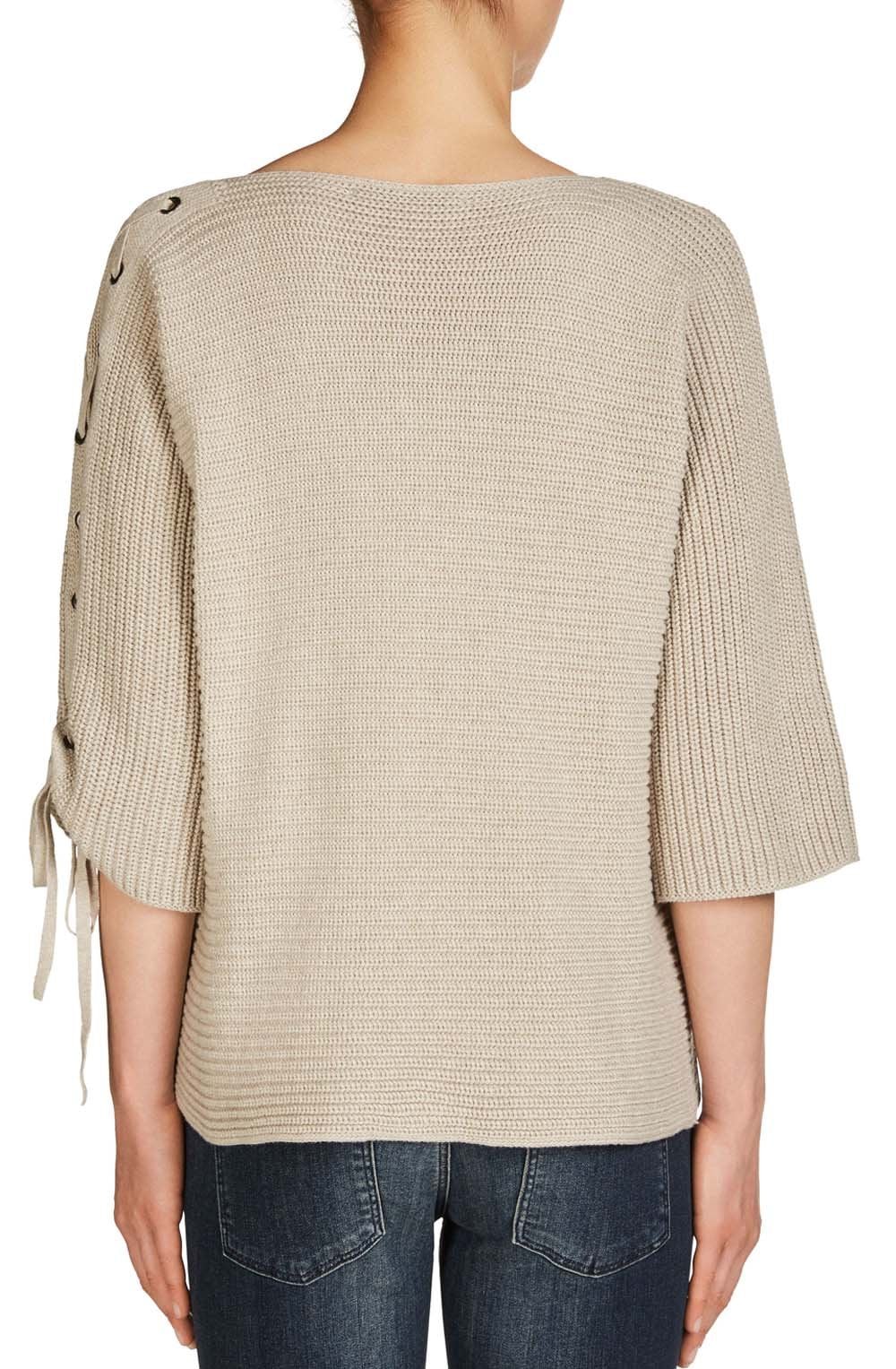 Light Taupe Ribbed Sweater