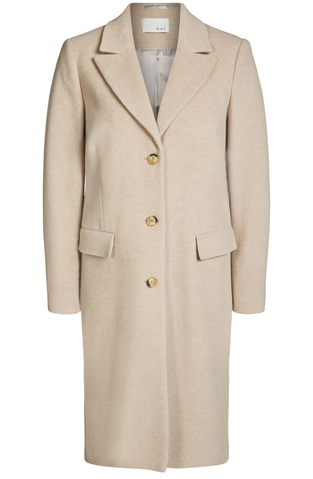 Light Taupe Tailored Coat