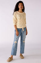 Light Yellow Open Knit Jumper