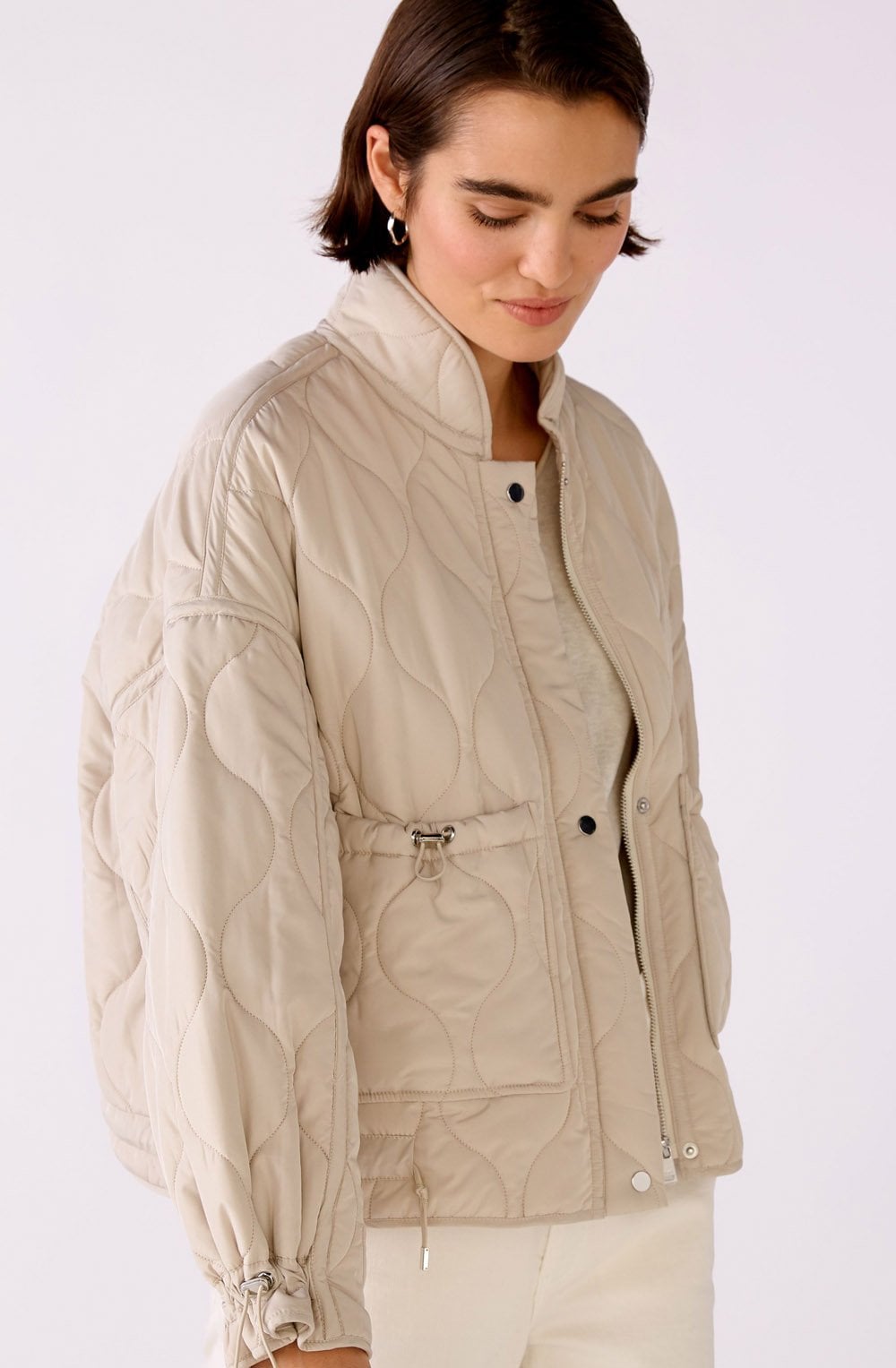 Lightly Padded Oatmeal Jacket