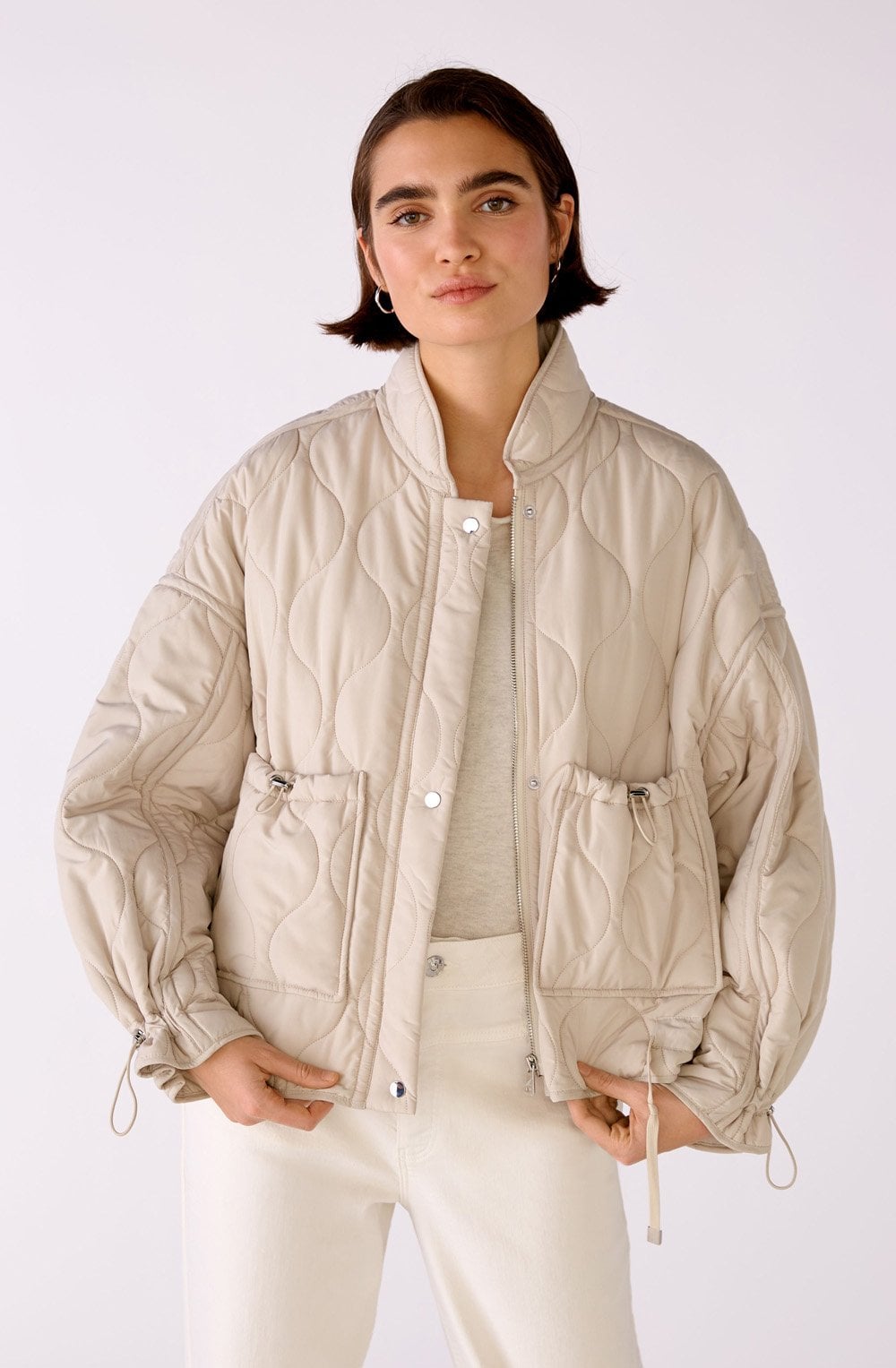 Lightly Padded Oatmeal Jacket