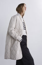 Lightly Padded Oatmeal Long Coat