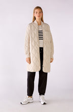 Lightly Padded Oatmeal Long Coat