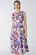 Lilac Green Cotton and Linen Blend Midi Dress