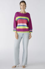 Lilac Green Gathered Sides Jumper