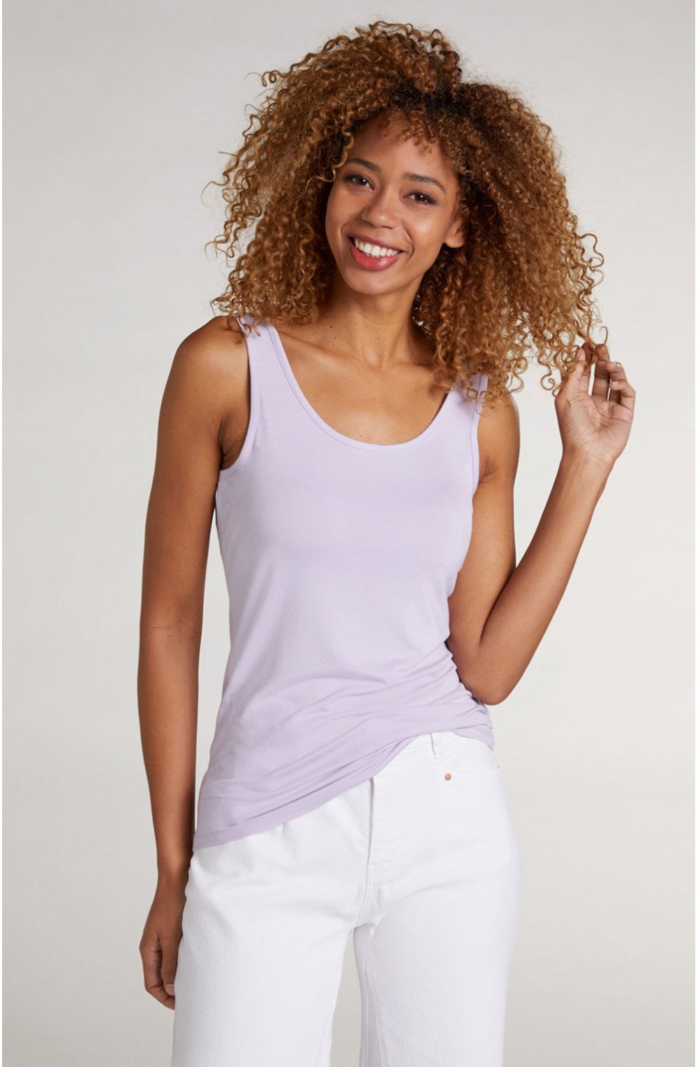 Lilac Jersey Vest Top