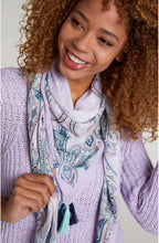 Lilac Paisley Print Scarf