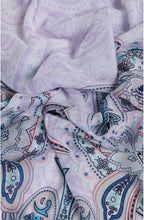 Lilac Paisley Print Scarf