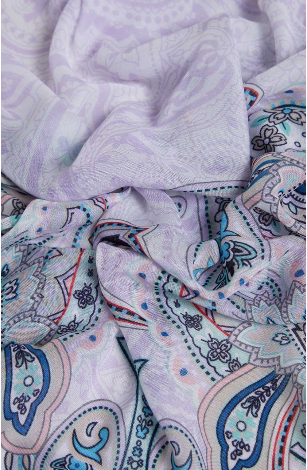 Lilac Paisley Print Scarf