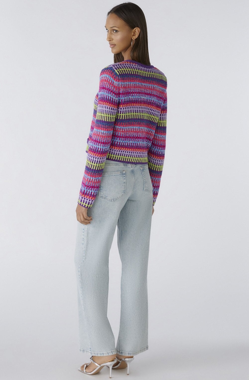 Lilac Pink French Style Knitted Box Cardigan