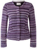 Lilac Violet Chunky Knit Jacket
