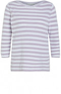 Lilac & White Stripe Jumper