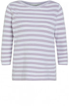 Lilac & White Stripe Jumper