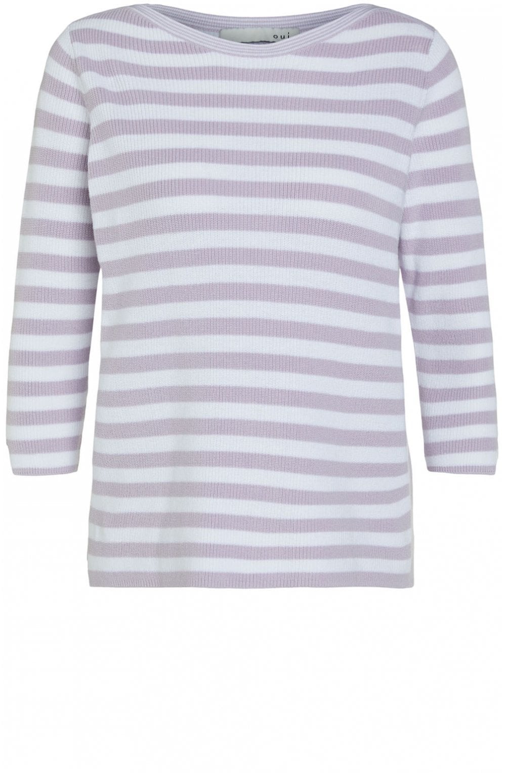 Lilac & White Stripe Jumper