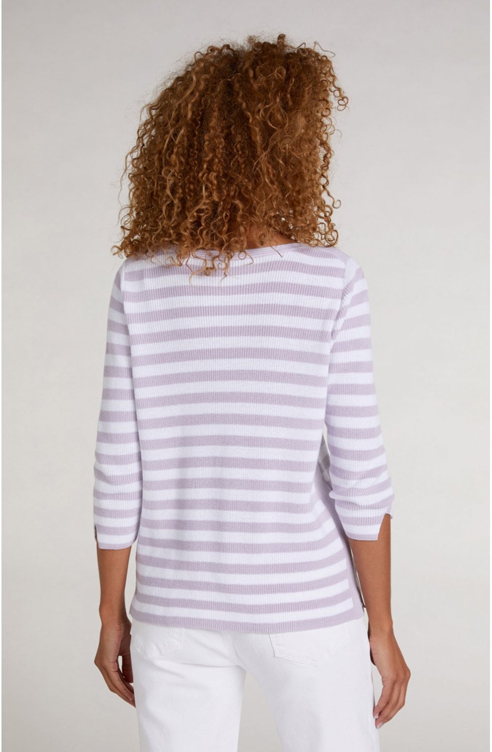 Lilac & White Stripe Jumper