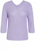 Lilac Woven Knit Jumper